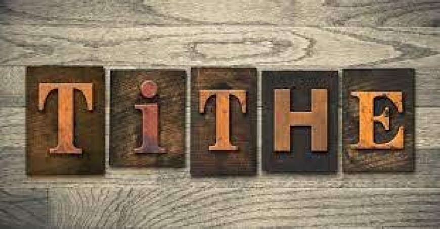 The argument of tithing in the now.